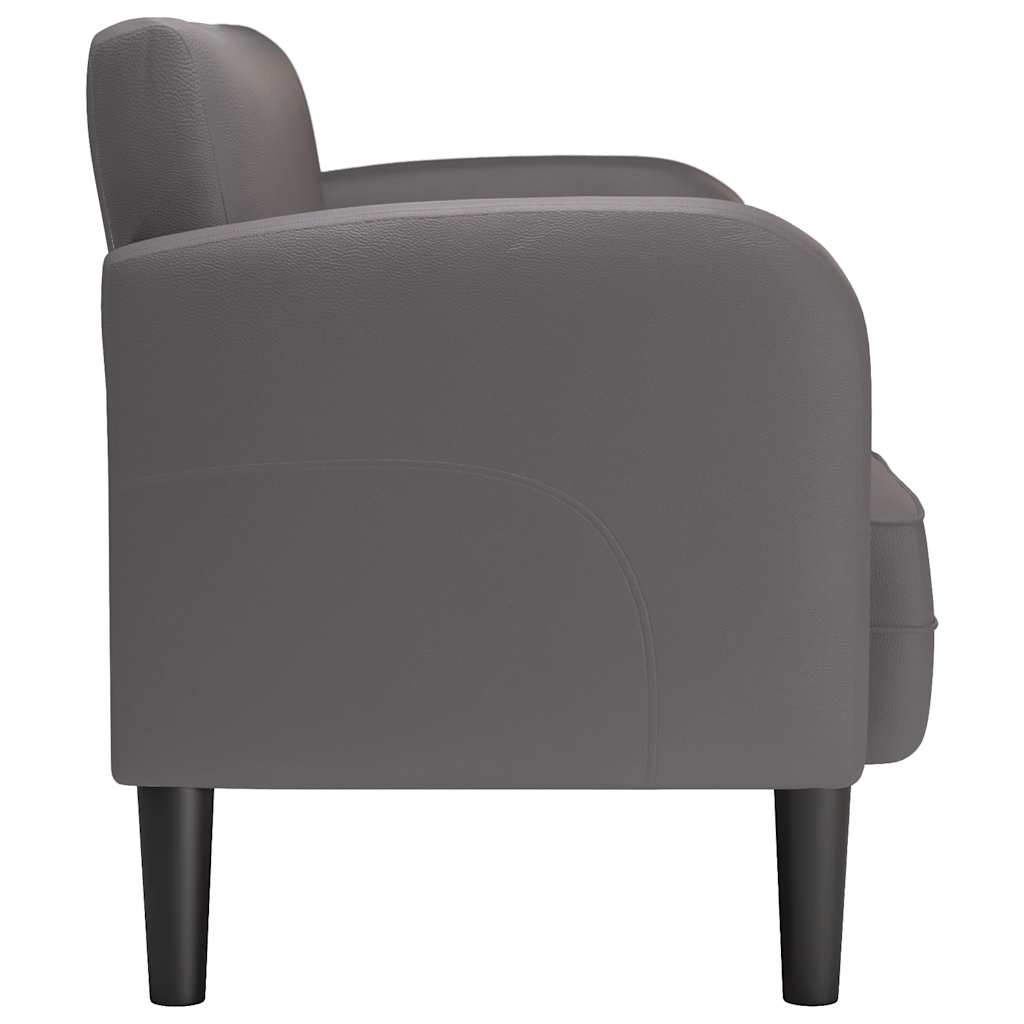 Divano Divanetto Grigio 110 cm in Similpelle