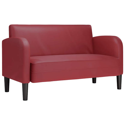 Divano Divanetto Rosso Vino 110 cm in Similpelle