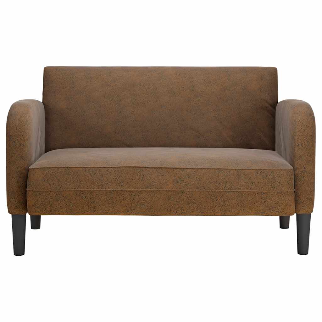 Divano Divanetto Marrone 110 cm in Similpelle