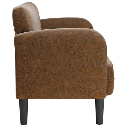 Divano Divanetto Marrone 110 cm in Similpelle