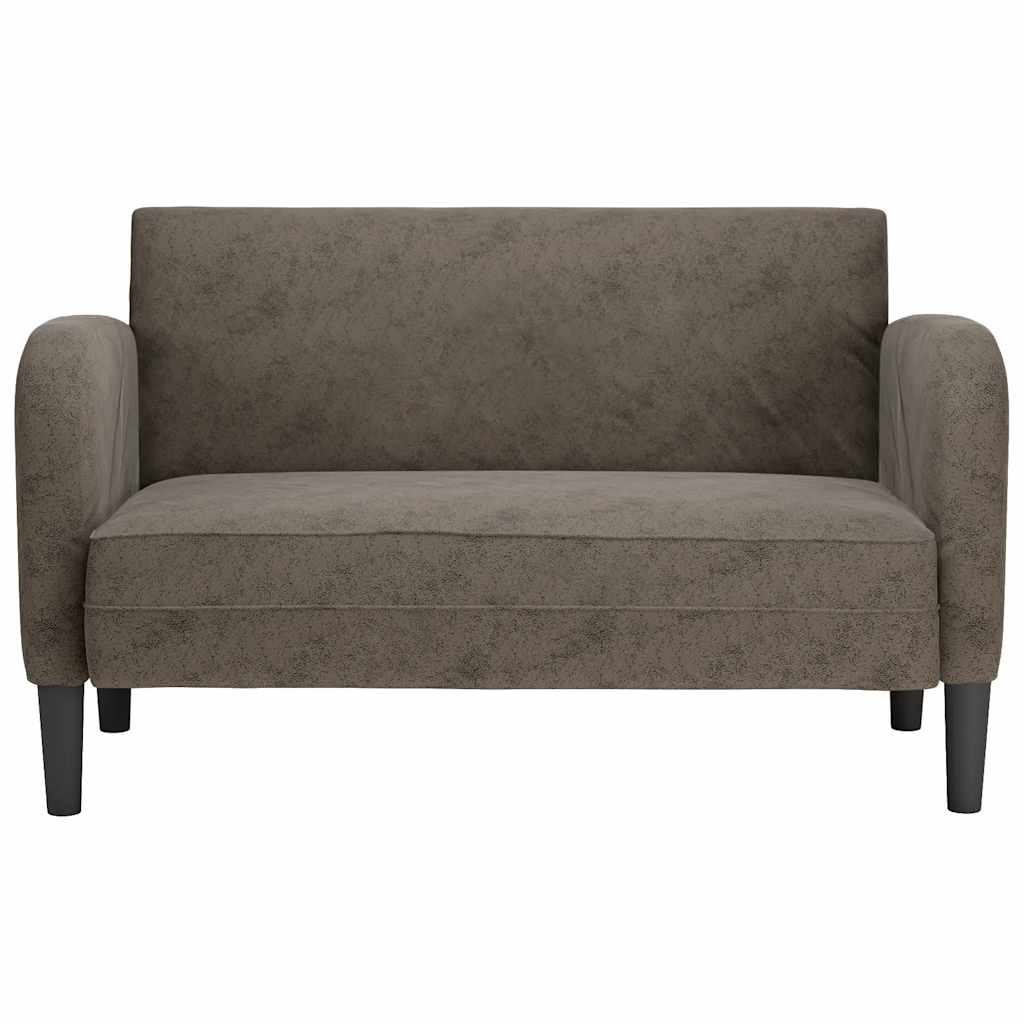 Divano Divanetto Grigio Scuro 110 cm in Similpelle