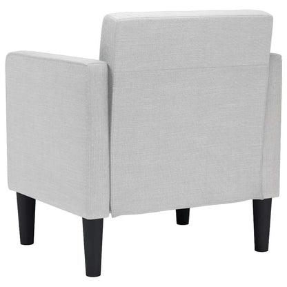 Divano Sedia con Braccioli Grigio Nuvola 53 cm in Tessuto