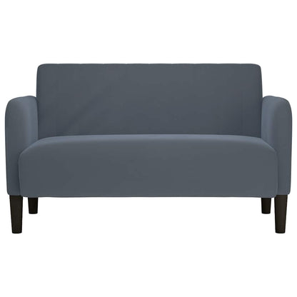 Divano Divanetto Grigio Scuro 109 cm in Velluto