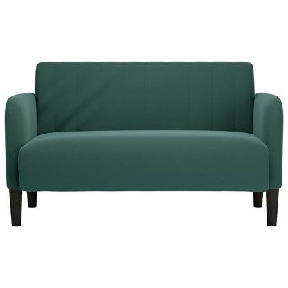 Divano Divanetto Verde Scuro 109 cm Velluto