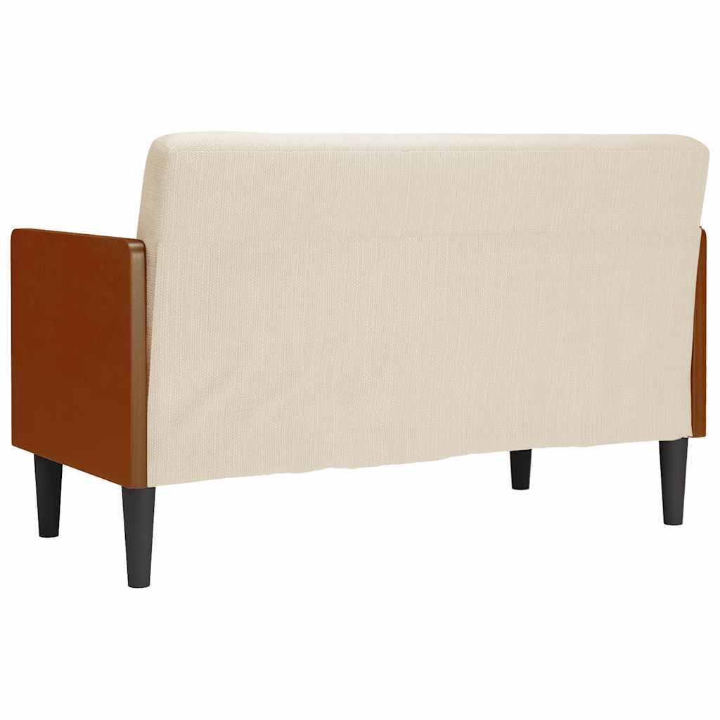 Divano Divanetto con Cuscini Bolster 110 cm Lino