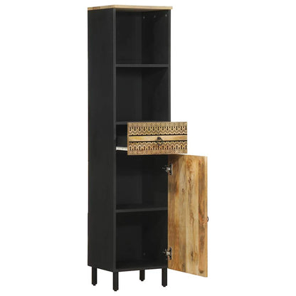 Mobile da Bagno 38x33,5x160 cm in Legno Massello di Mango