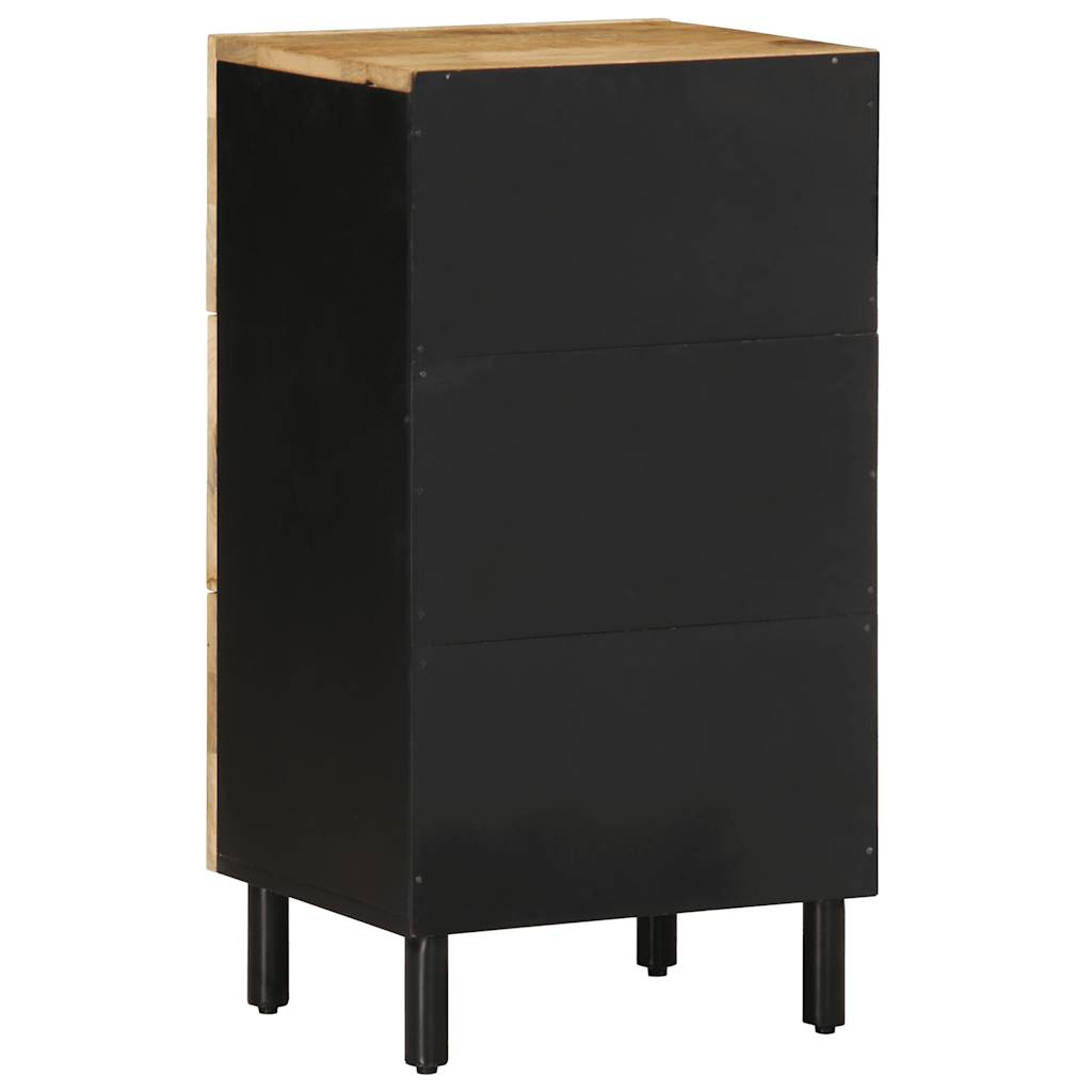 Credenza 40x33,5x75 cm in Legno Massello di Mango Grezzo