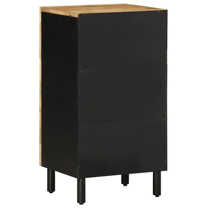 Credenza 40x33,5x75 cm in Legno Massello di Mango Grezzo