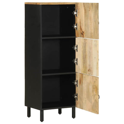 Credenza 40x33,5x110 cm in Legno Massello di Mango Grezzo