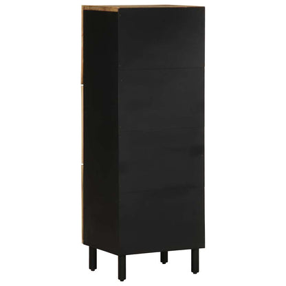 Credenza 40x33,5x110 cm in Legno Massello di Mango Grezzo