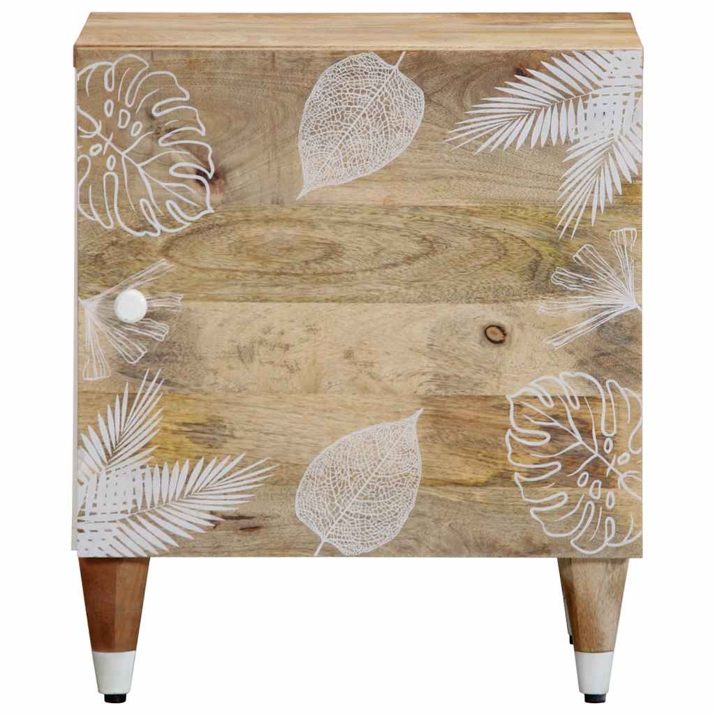 Comodini 2pz 40x33,5x46 cm in Legno Massello di Mango