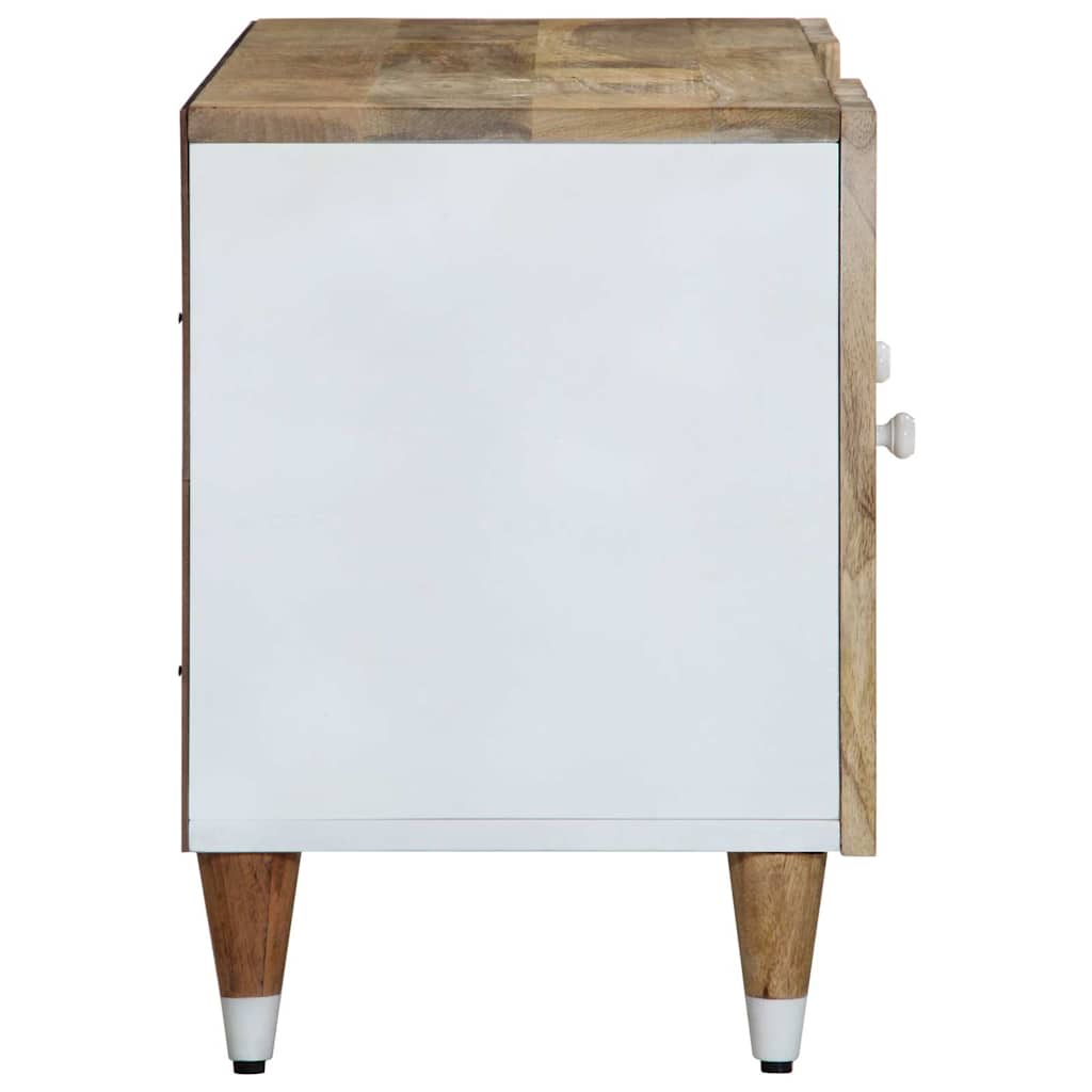 Mobile Porta TV 105x33,5x46 cm in Legno Massello di Mango