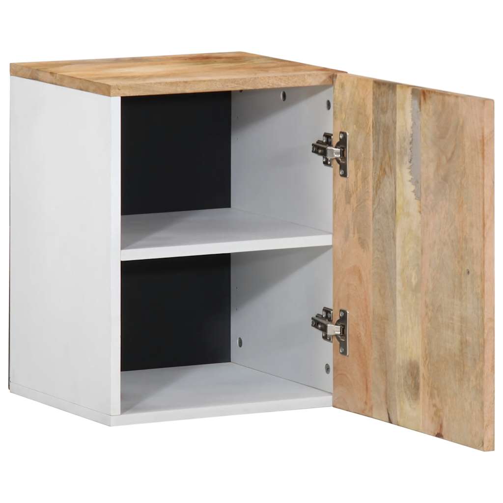Mobile Pensile da Bagno 38x33,5x48 cm in Legno Massello Mango