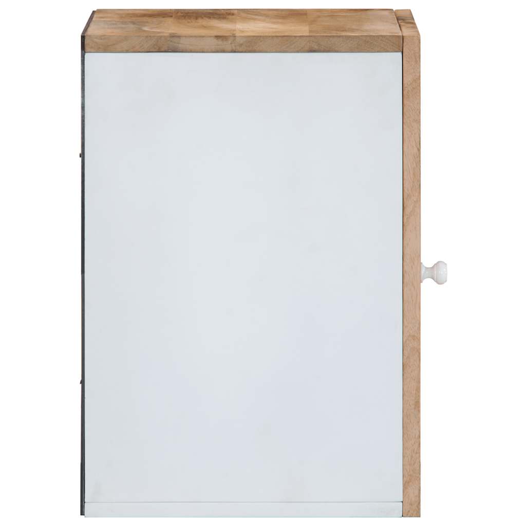 Mobile Pensile da Bagno 38x33,5x48 cm in Legno Massello Mango