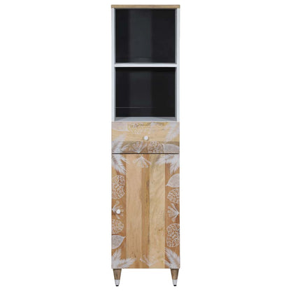 Mobile da Bagno 38x33,5x160 cm in Legno Massello di Mango
