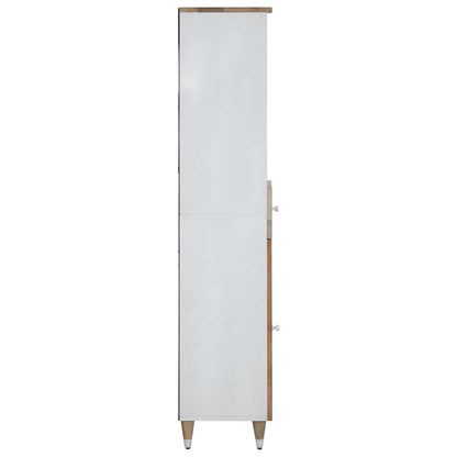 Mobile da Bagno 38x33,5x160 cm in Legno Massello di Mango