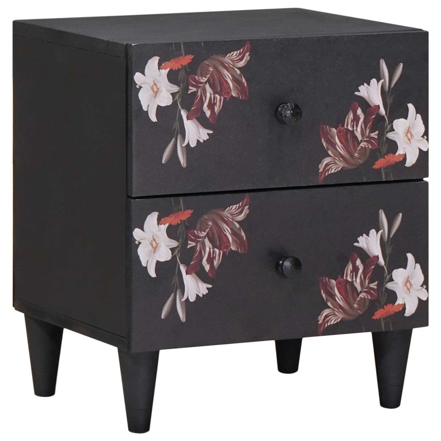 Comodino Marrone 40 x 33,5 x 46 cm Legno di mango massello