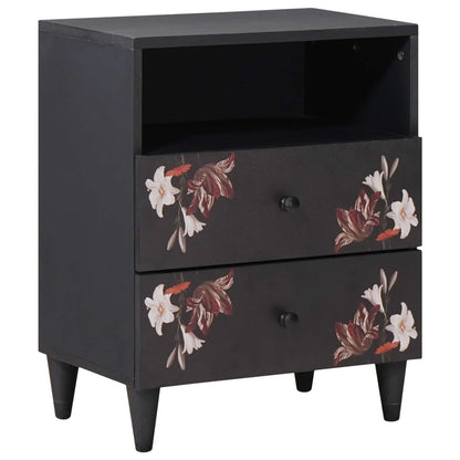 Comodino Multicolore 50 x 33 x 60 cm Legno di mango massello