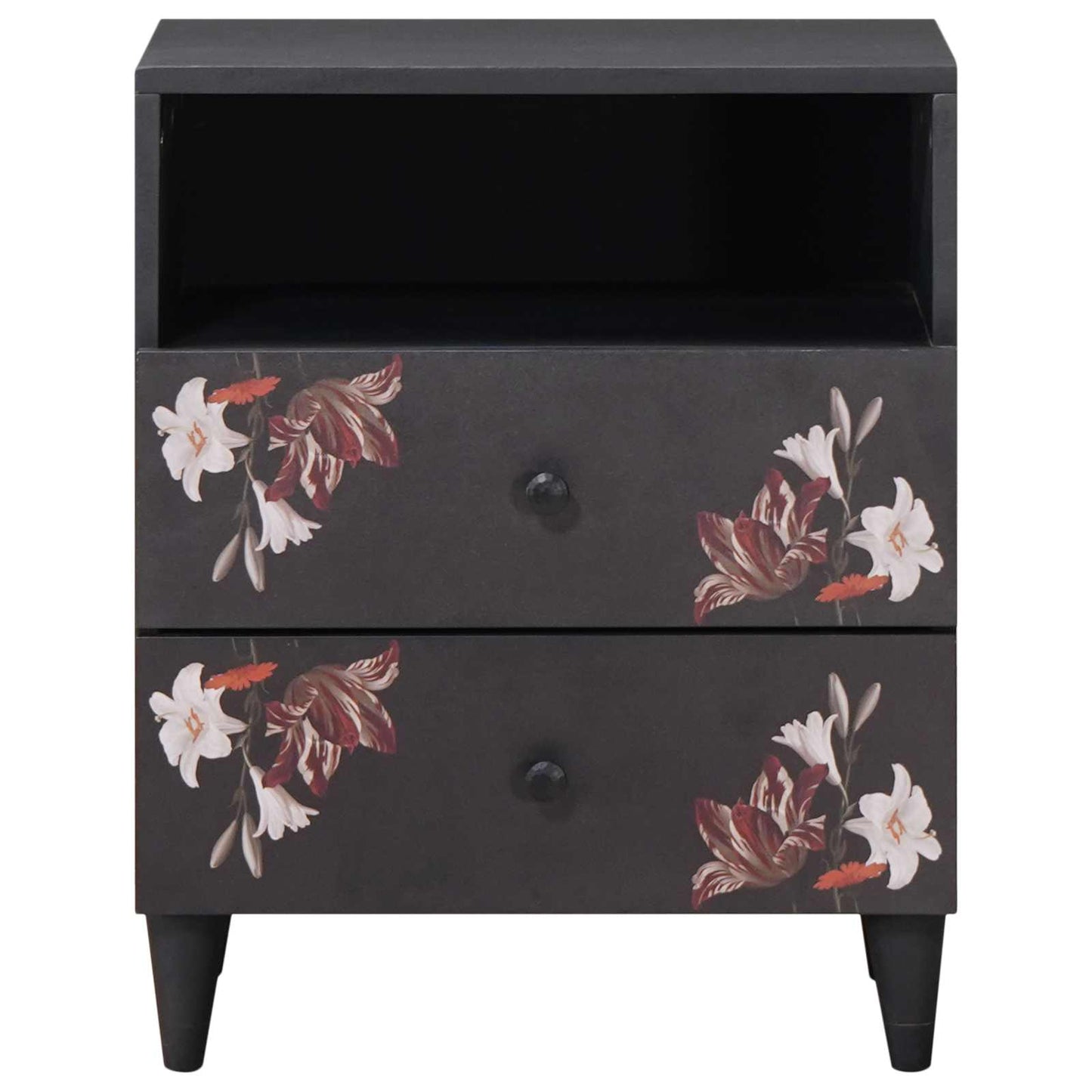 Comodino Multicolore 50 x 33 x 60 cm Legno di mango massello