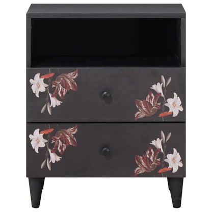 Comodino Multicolore 50 x 33 x 60 cm Legno di mango massello