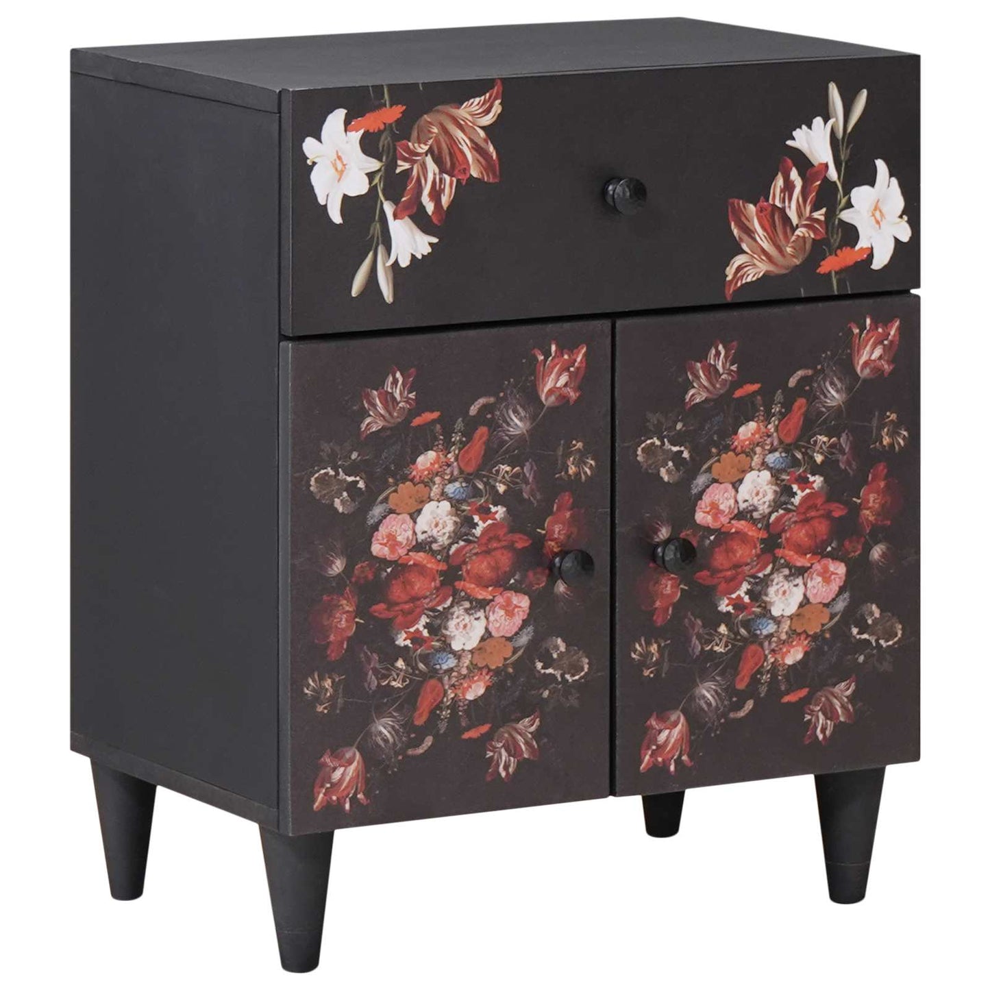 Comodino Multicolore 50 x 33 x 60 cm Legno di mango massello