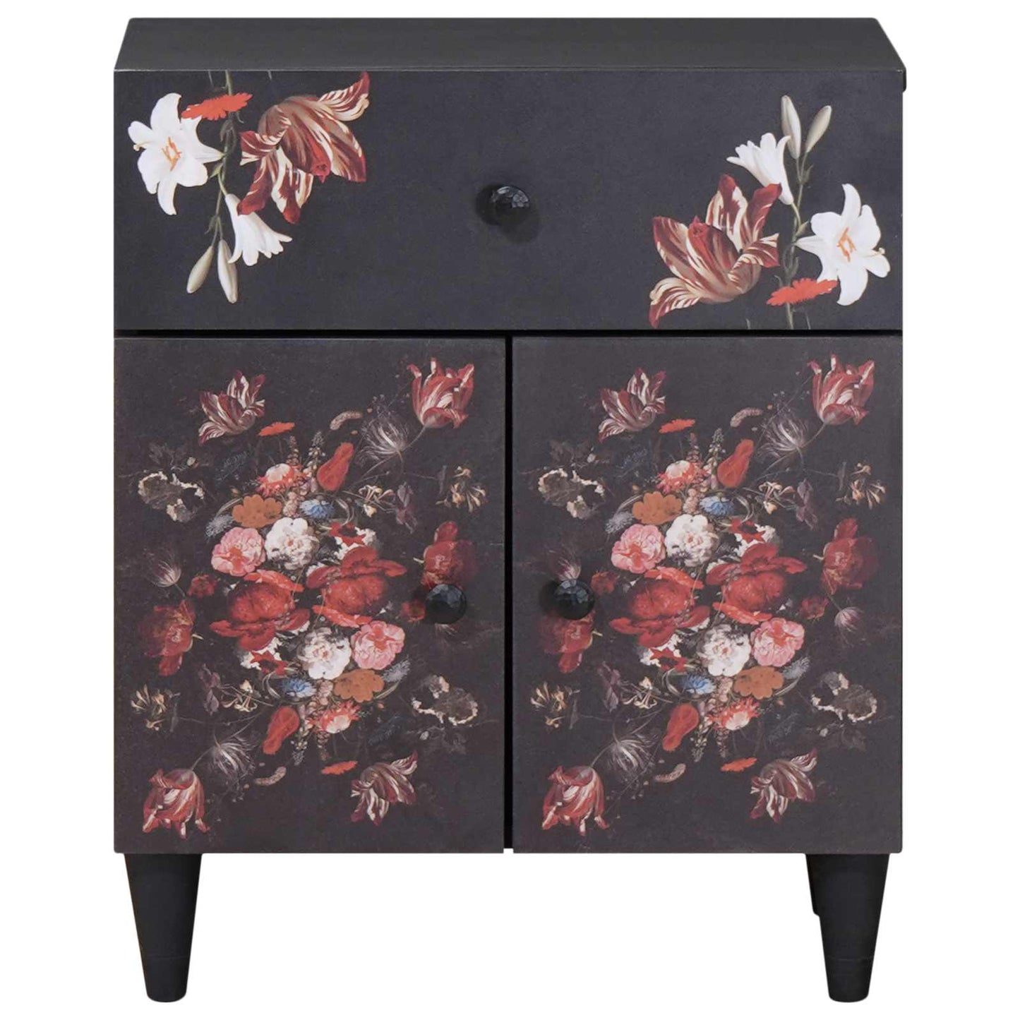 Comodino Multicolore 50 x 33 x 60 cm Legno di mango massello