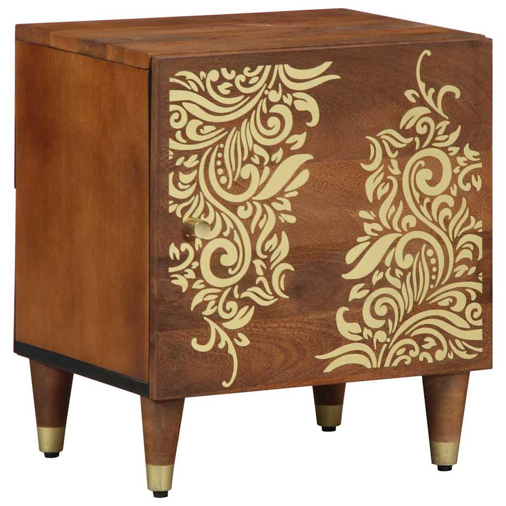Comodino con porta 2 pcs Marrone miele 40 x 33 x 46 cm
