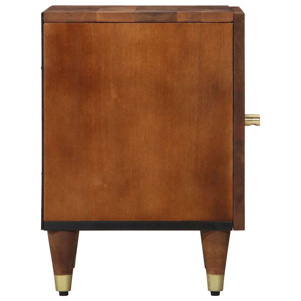 Comodino con porta 2 pcs Marrone miele 40 x 33 x 46 cm