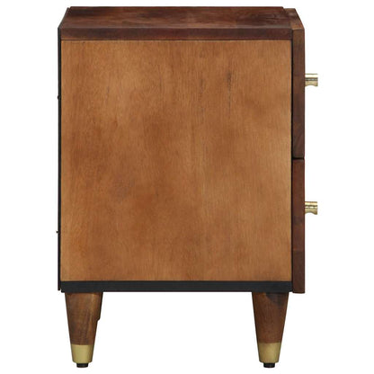Armadio da Notte 2 pcs Marrone miele 40 x 33 x 46 cm