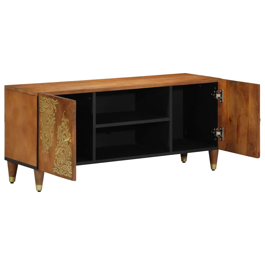 Mobile TV con lo scaffale Marrone miele 105 x 33 x 46 cm