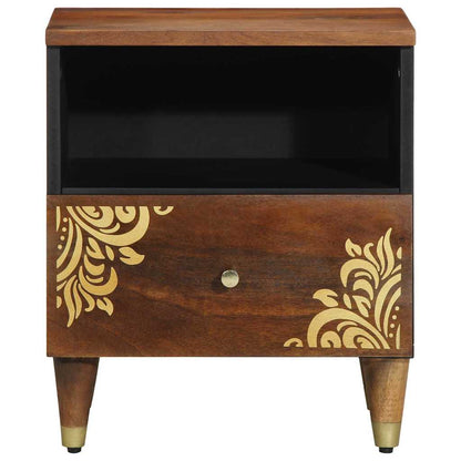 Armadio da Notte con cassetto Marrone miele 40 x 33 x 46 cm