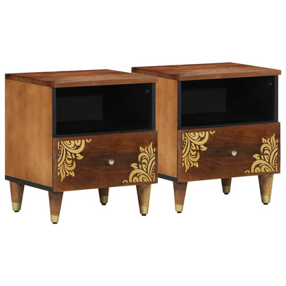Armadio da Notte 2 pcs Marrone miele 40 x 33 x 46 cm