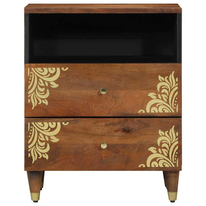 Armadio da Notte con cassetto Marrone miele 50 x 33 x 62 cm