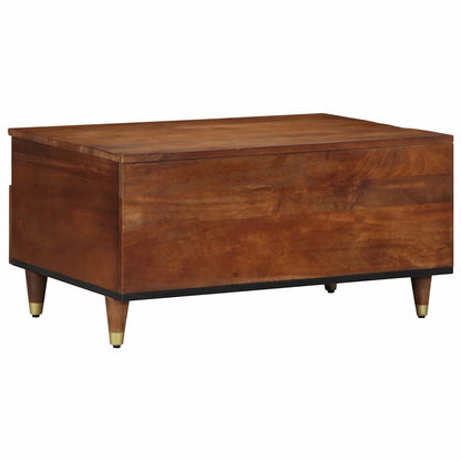 Tavolino da salotto con cassetto Marrone miele 80 x 54 x 40 cm