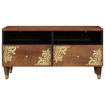 Tavolino da salotto con cassetto Marrone miele 80 x 54 x 40 cm