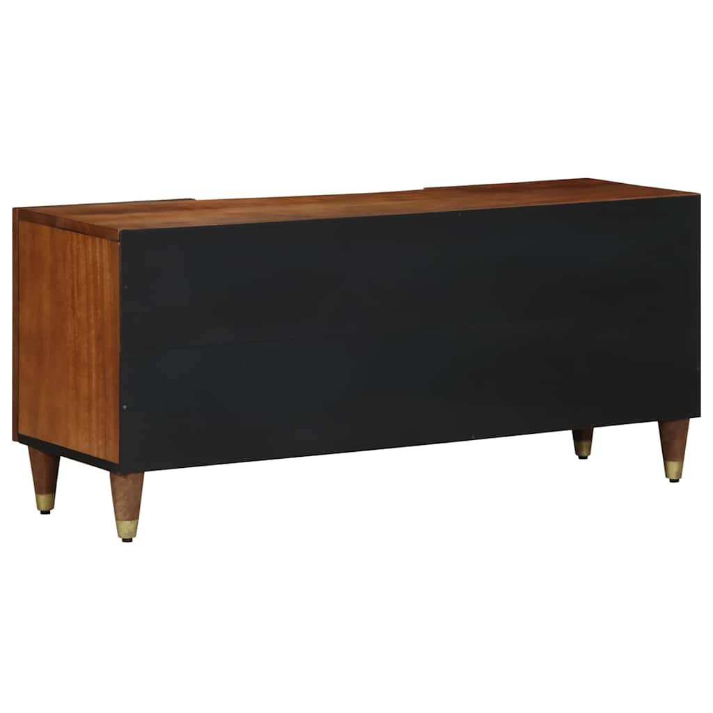Mobile TV con cassetto con porta Marrone miele 105 x 33 x 46 cm
