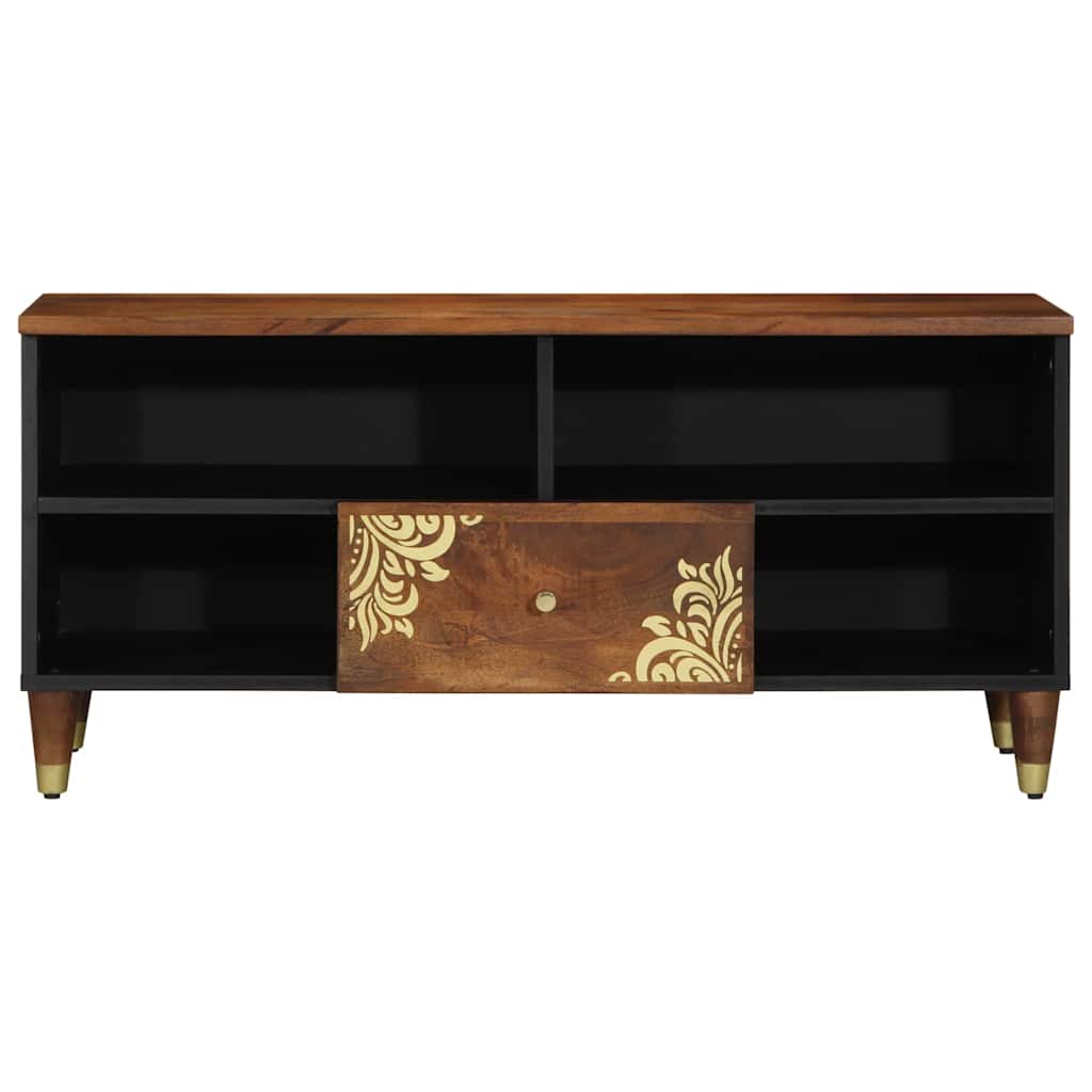 Mobile TV con cassetto Marrone miele 100 x 33 x 46 cm