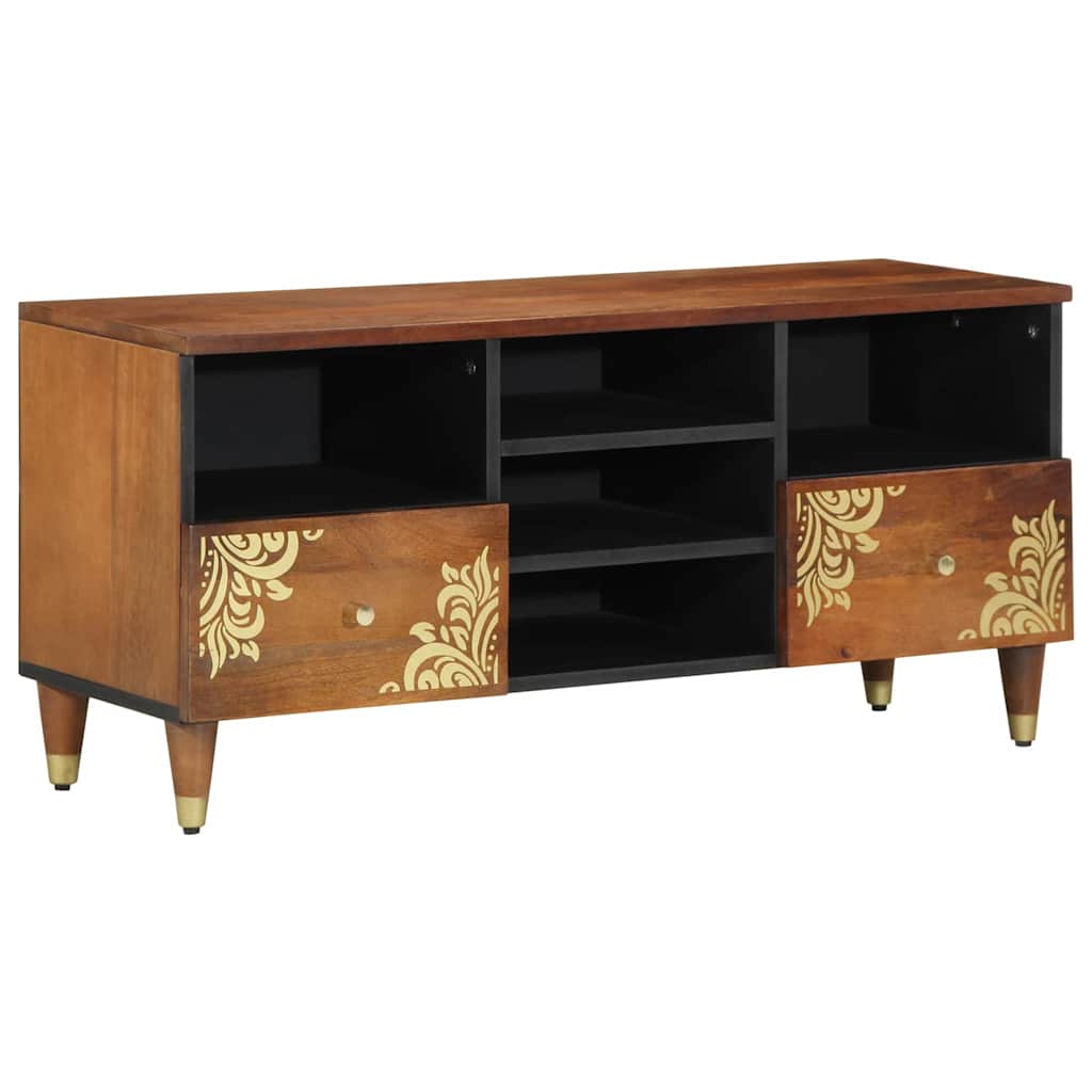 Mobile TV con cassetto Marrone miele 100 x 33 x 46 cm