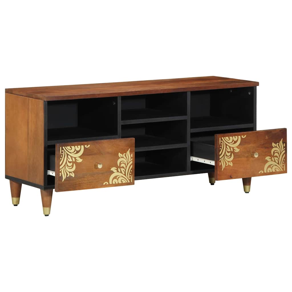 Mobile TV con cassetto Marrone miele 100 x 33 x 46 cm