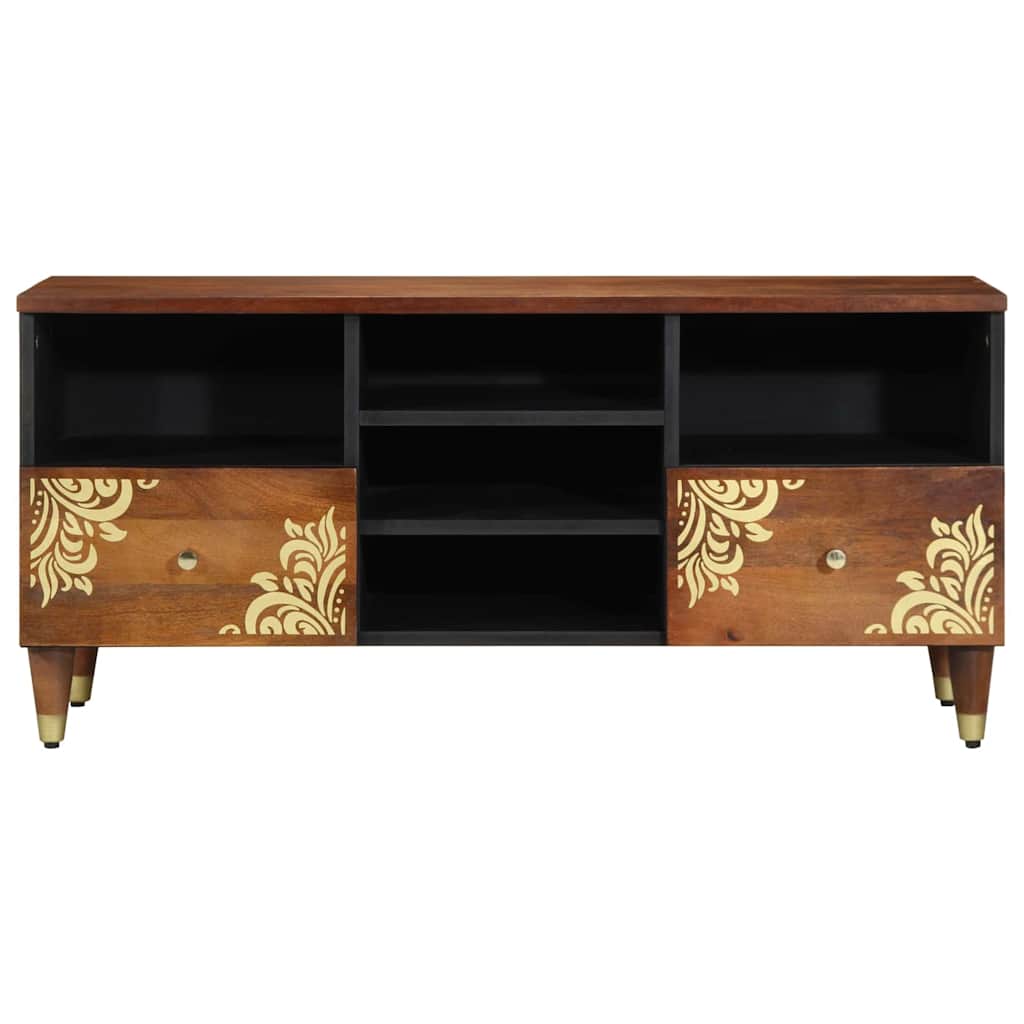 Mobile TV con cassetto Marrone miele 100 x 33 x 46 cm