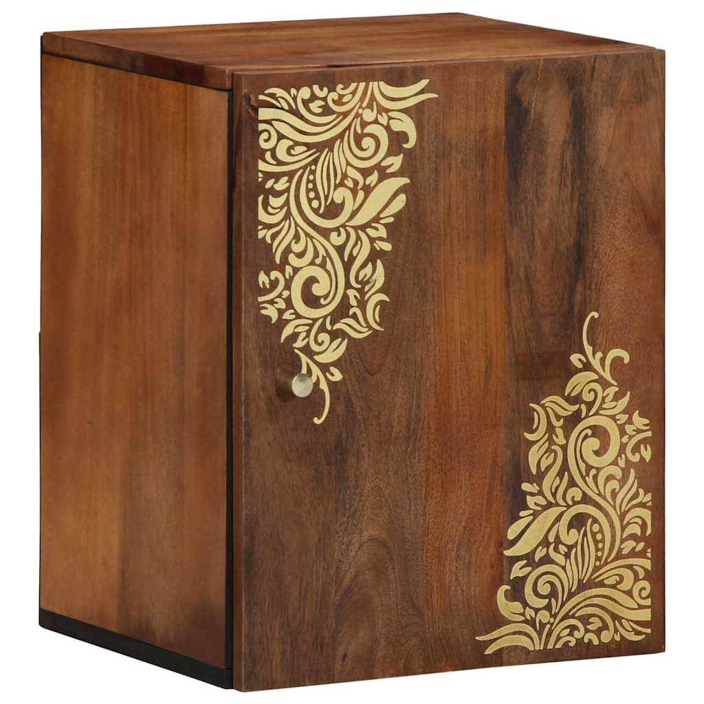 Armadietto a muro con porta Marrone miele 38 x 33 x 48 cm