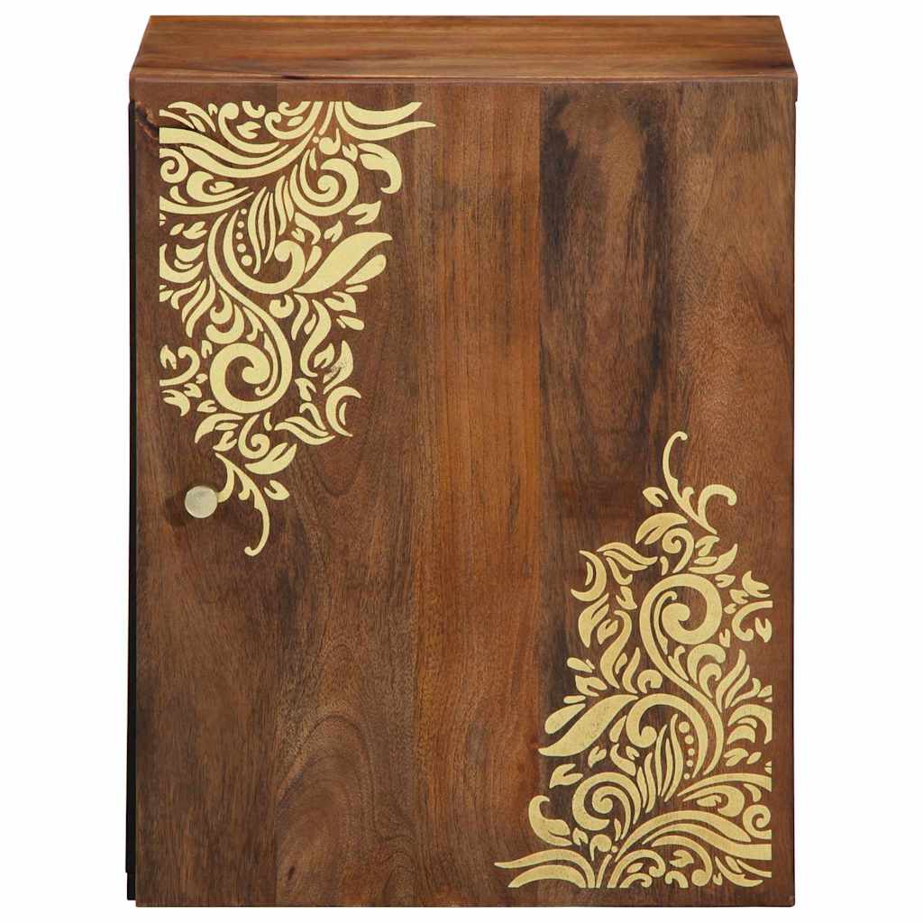 Armadietto a muro con porta Marrone miele 38 x 33 x 48 cm