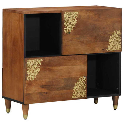 Credenza Marrone 80 x 33 x 75 cm Legno di mango massello