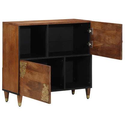 Credenza Marrone 80 x 33 x 75 cm Legno di mango massello
