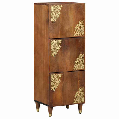 Credenza Marrone 40 x 33 x 110 cm Legno di mango massello