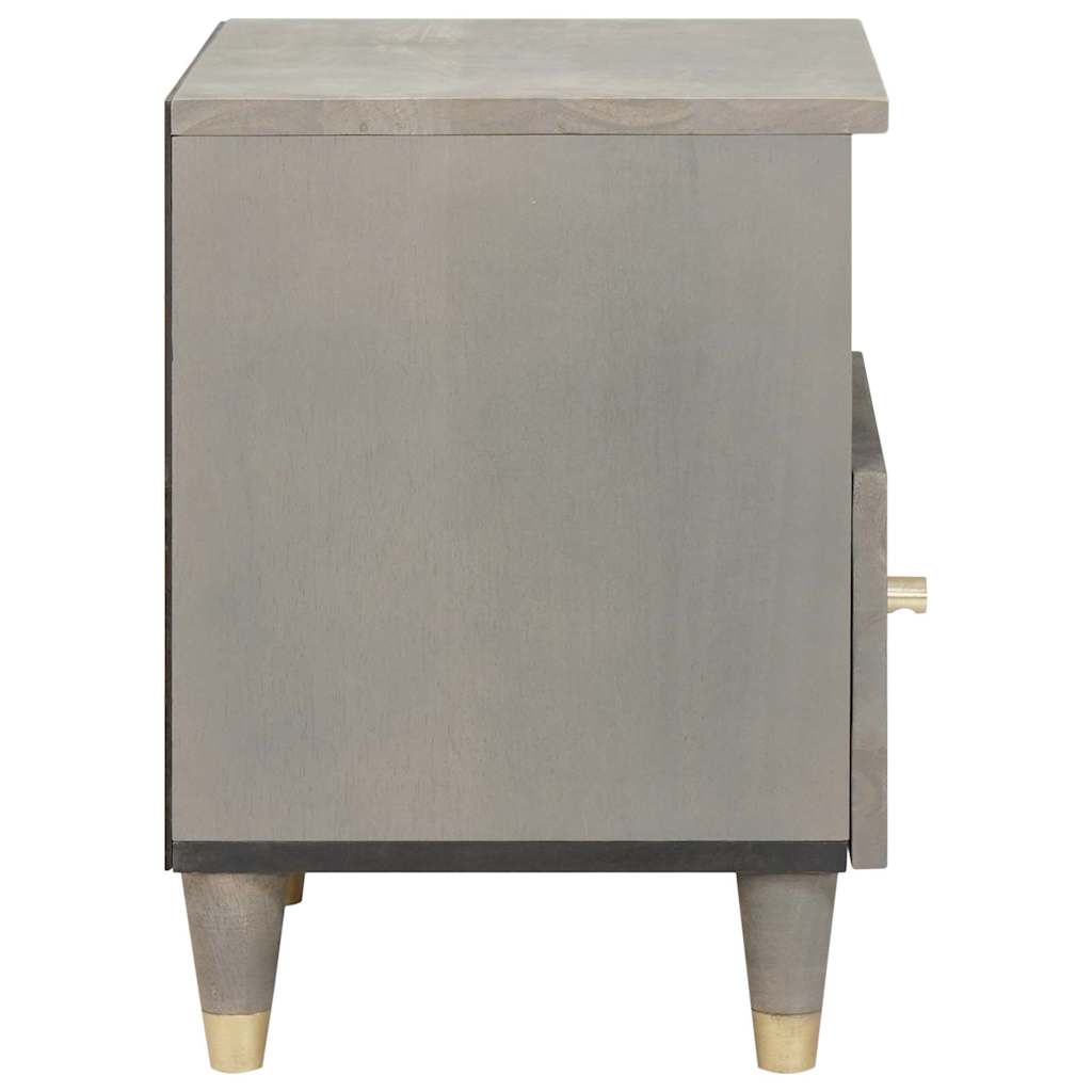 Armadio da Notte con cassetto 2 pcs Grigio 40 x 33 x 46 cm