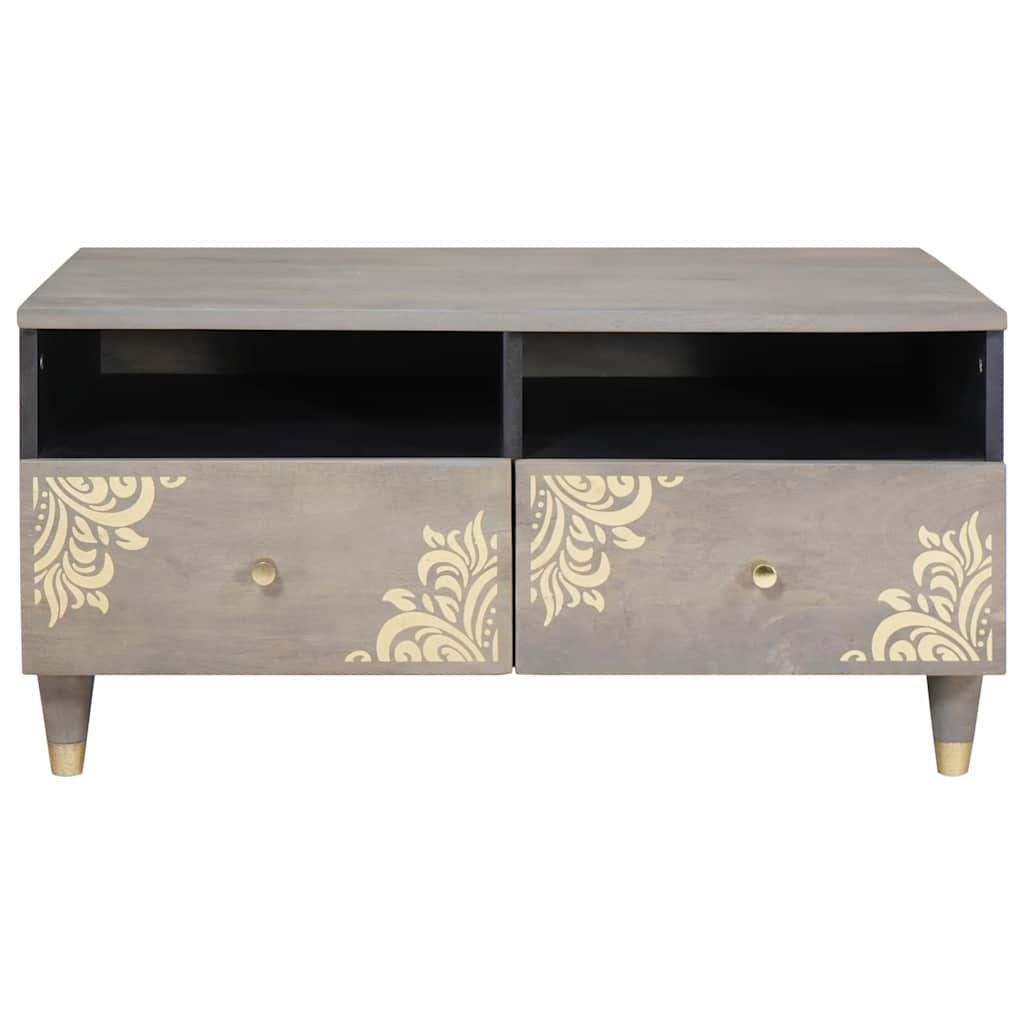 Tavolino da salotto con cassetto Grigio 80 x 54 x 40 cm