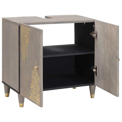 Armadio sottolavello con archiviazione Grigio 62 x 33 x 58 cm
