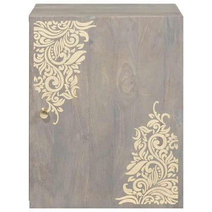 Armadietto a muro Montaggio a parete Grigio 38 x 33 x 48 cm