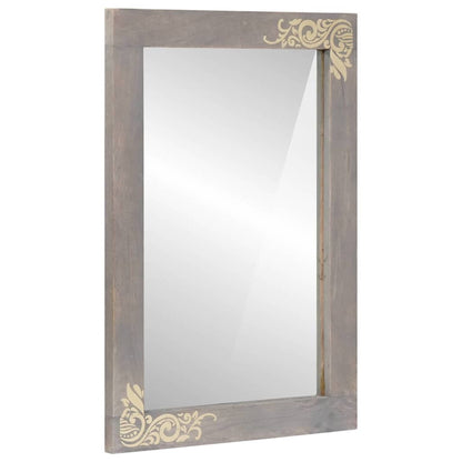 Specchio da bagno con specchio Grigio 70 x 50 x 2,5 cm